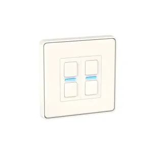 Lightwave LP22WH MK2 Smart Dimmer with Energy Monitoring, 2 Gang, White Metal - Works with Alexa, Google Assistant, HomeKit. iOS & Android Compatible
