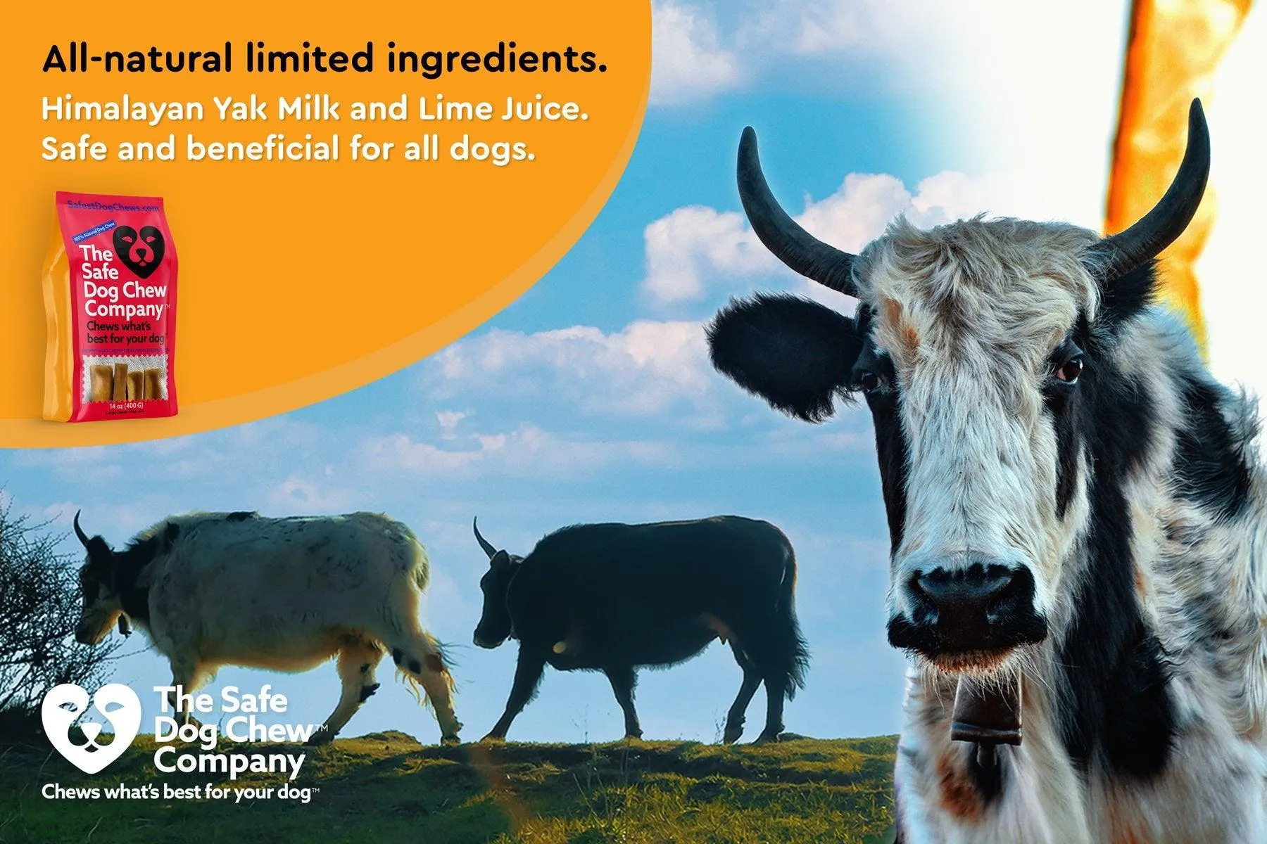 MEDIUM YAKS / Best for dogs under 35 lbs