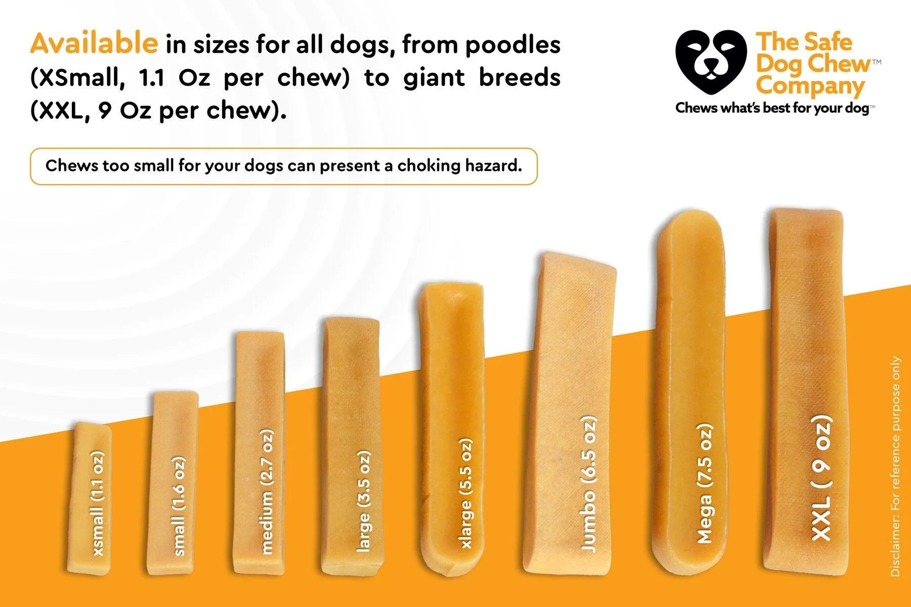 MEDIUM YAKS / Best for dogs under 35 lbs