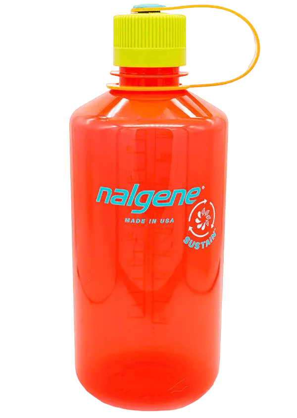 Nalgene Narrow Mouth 32oz Tritan Plastic Water Bottle, 32 Ounce