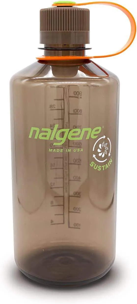 Nalgene Narrow Mouth 32oz Tritan Plastic Water Bottle, 32 Ounce