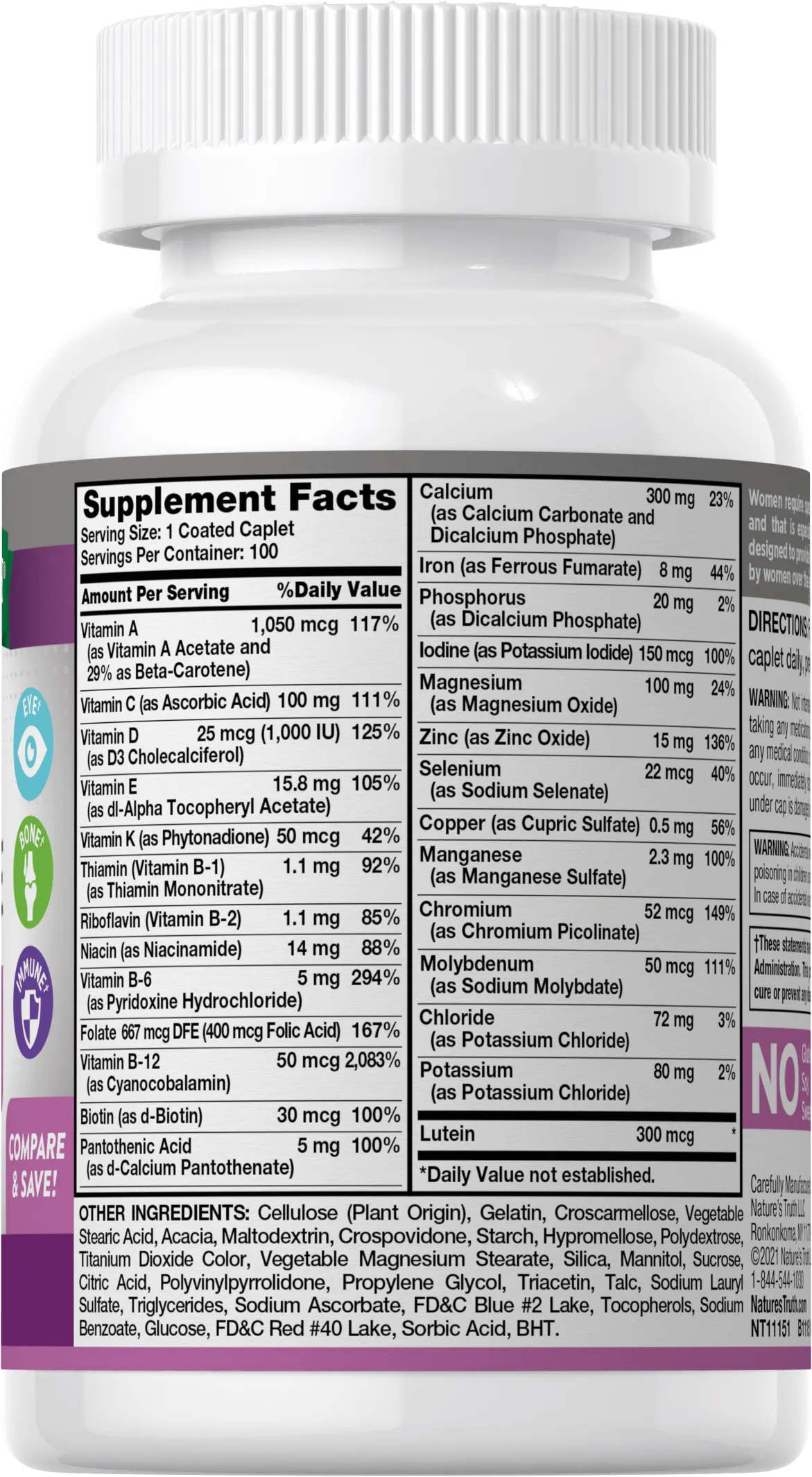 Nature's Truth ABC Complete Senior Women's 50  100 Caplets