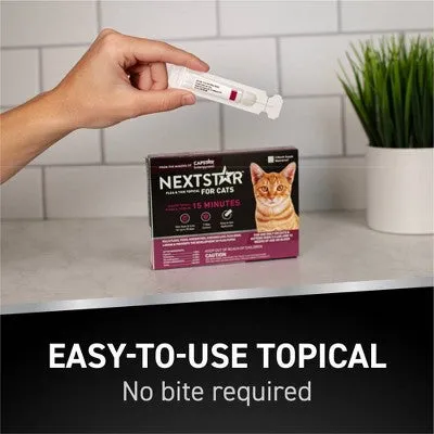 Open Box - NextStar Flea and Tick Prevention for Cats - Over 3.5lbs/3ct