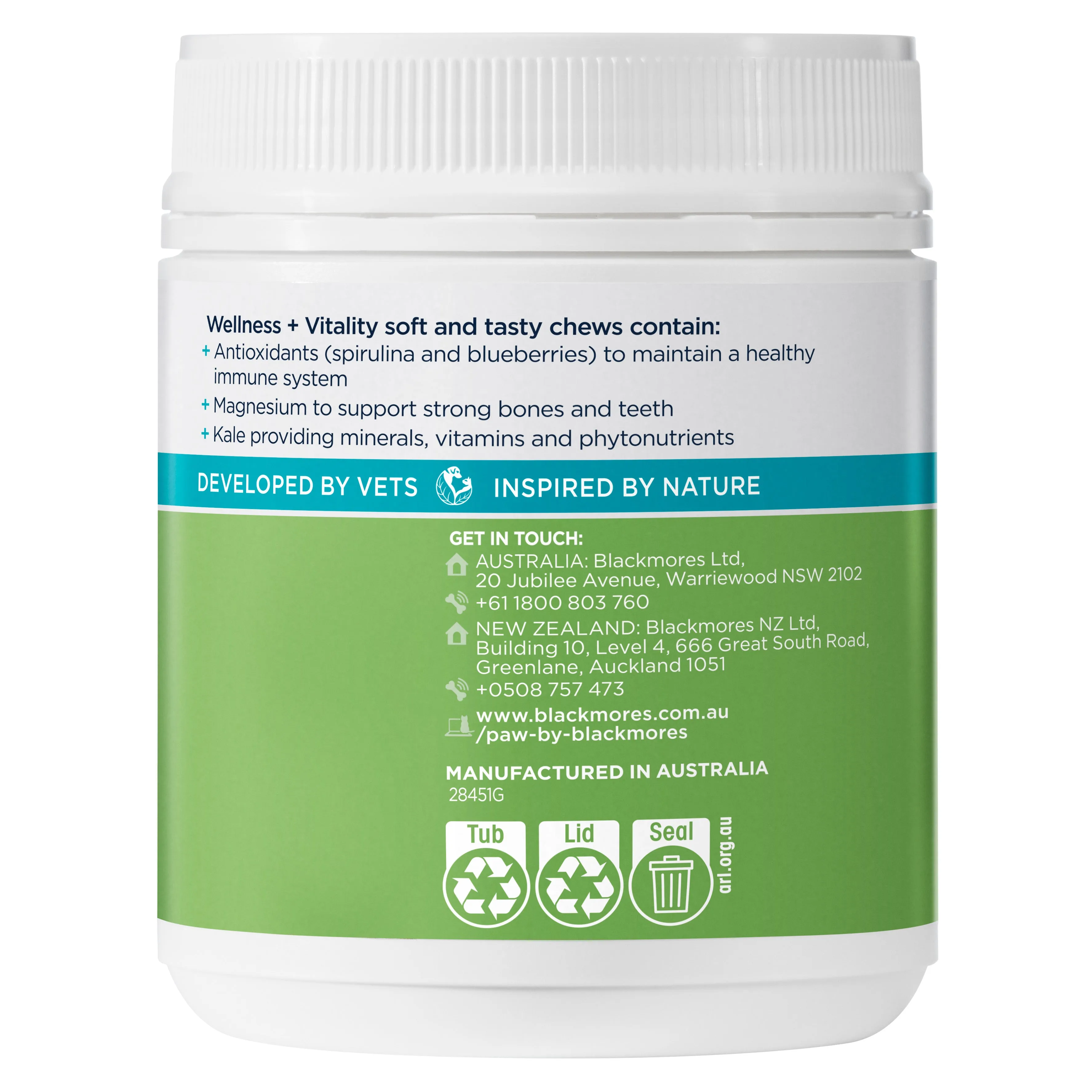 PAW - Wellness and Vitality Multivitamins for Dogs (60pk)