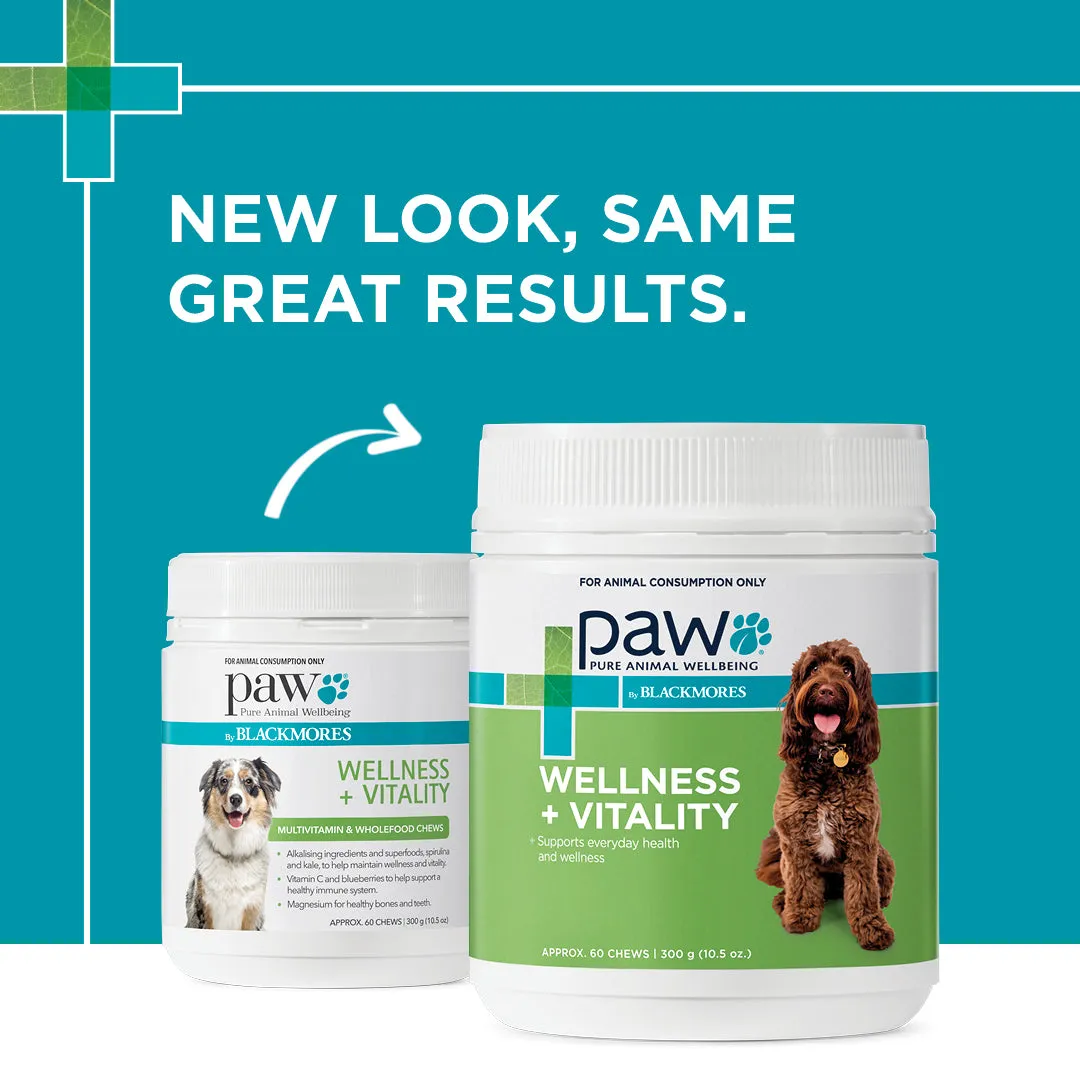 PAW - Wellness and Vitality Multivitamins for Dogs (60pk)