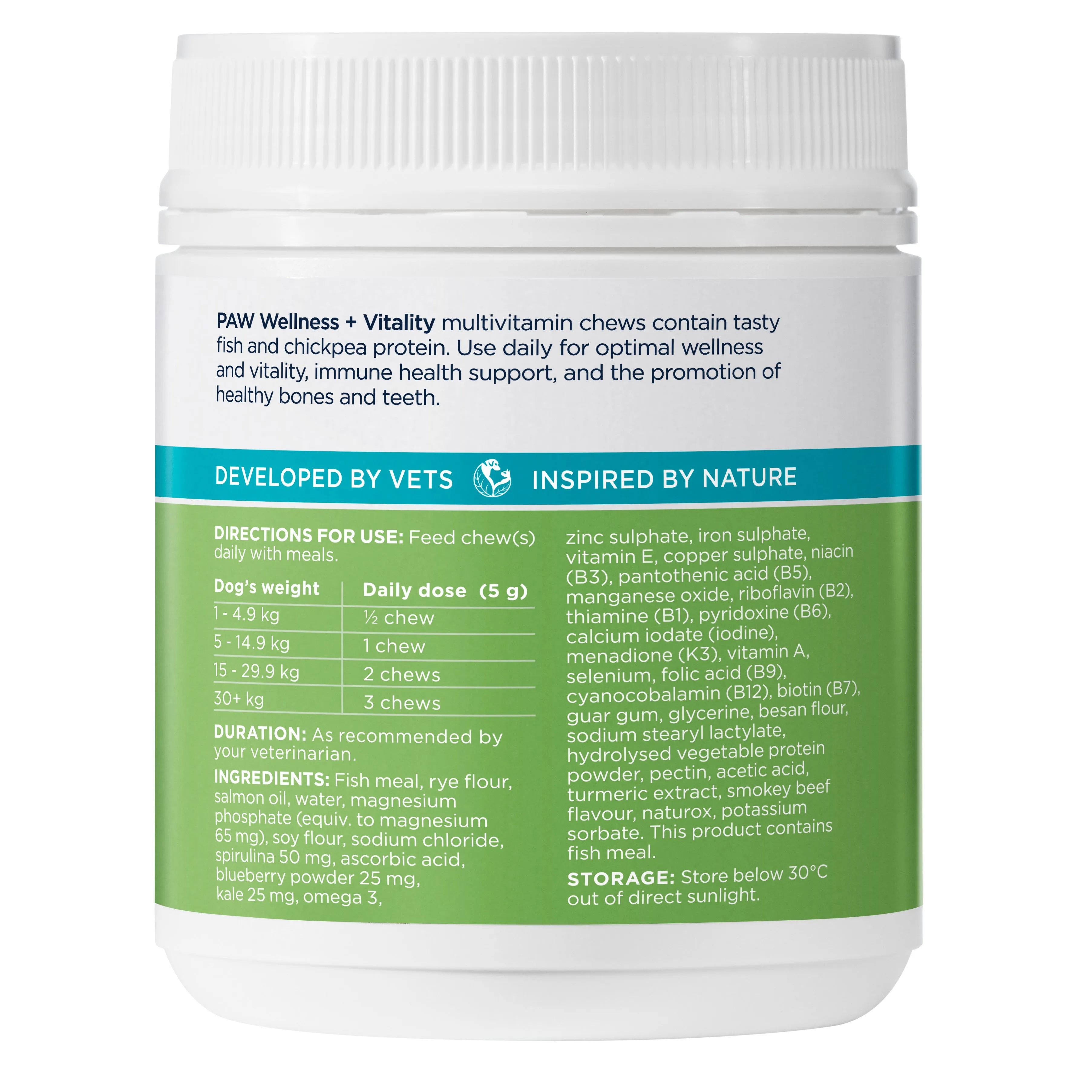 PAW - Wellness and Vitality Multivitamins for Dogs (60pk)