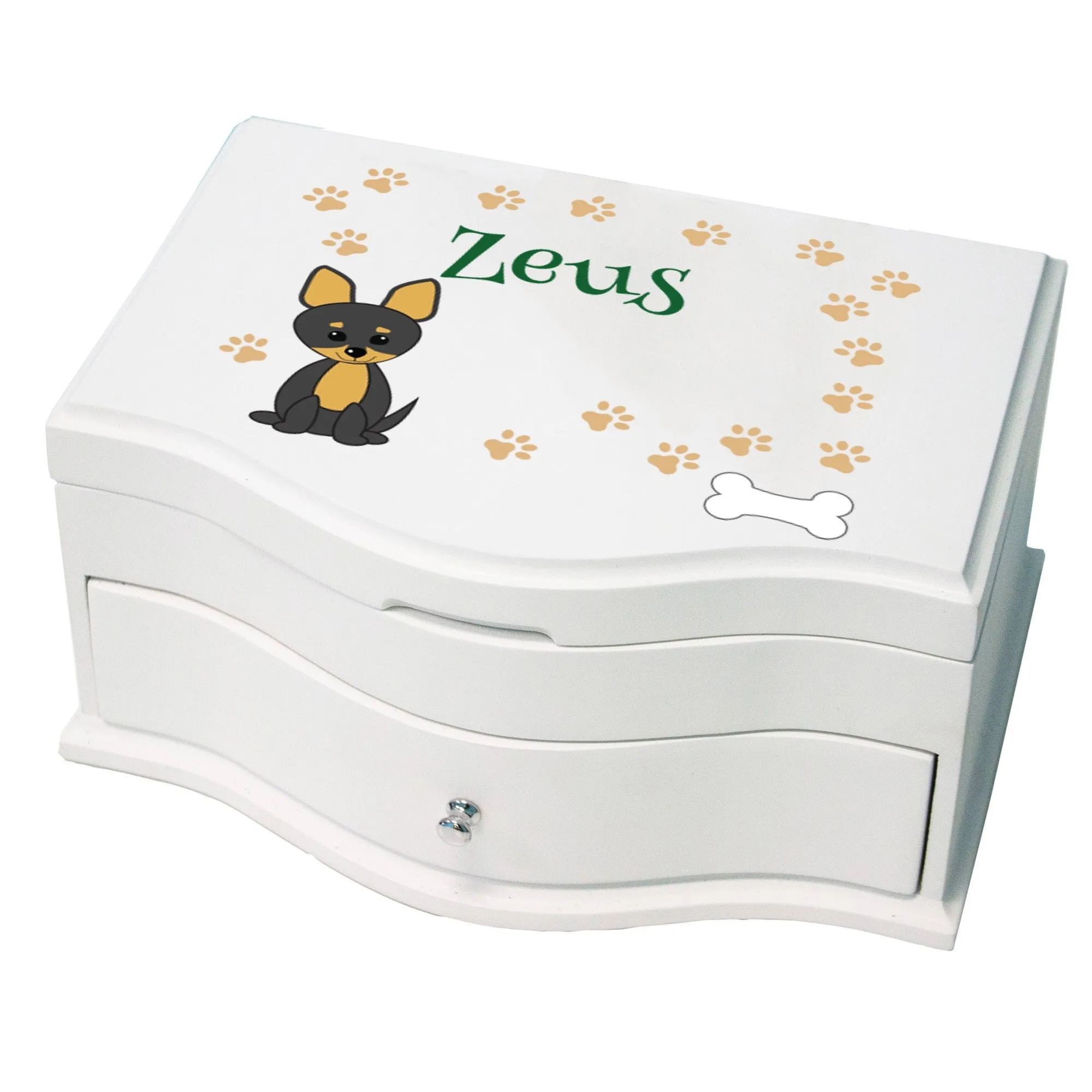Personalized Dog Breed Deluxe Jewelry Box