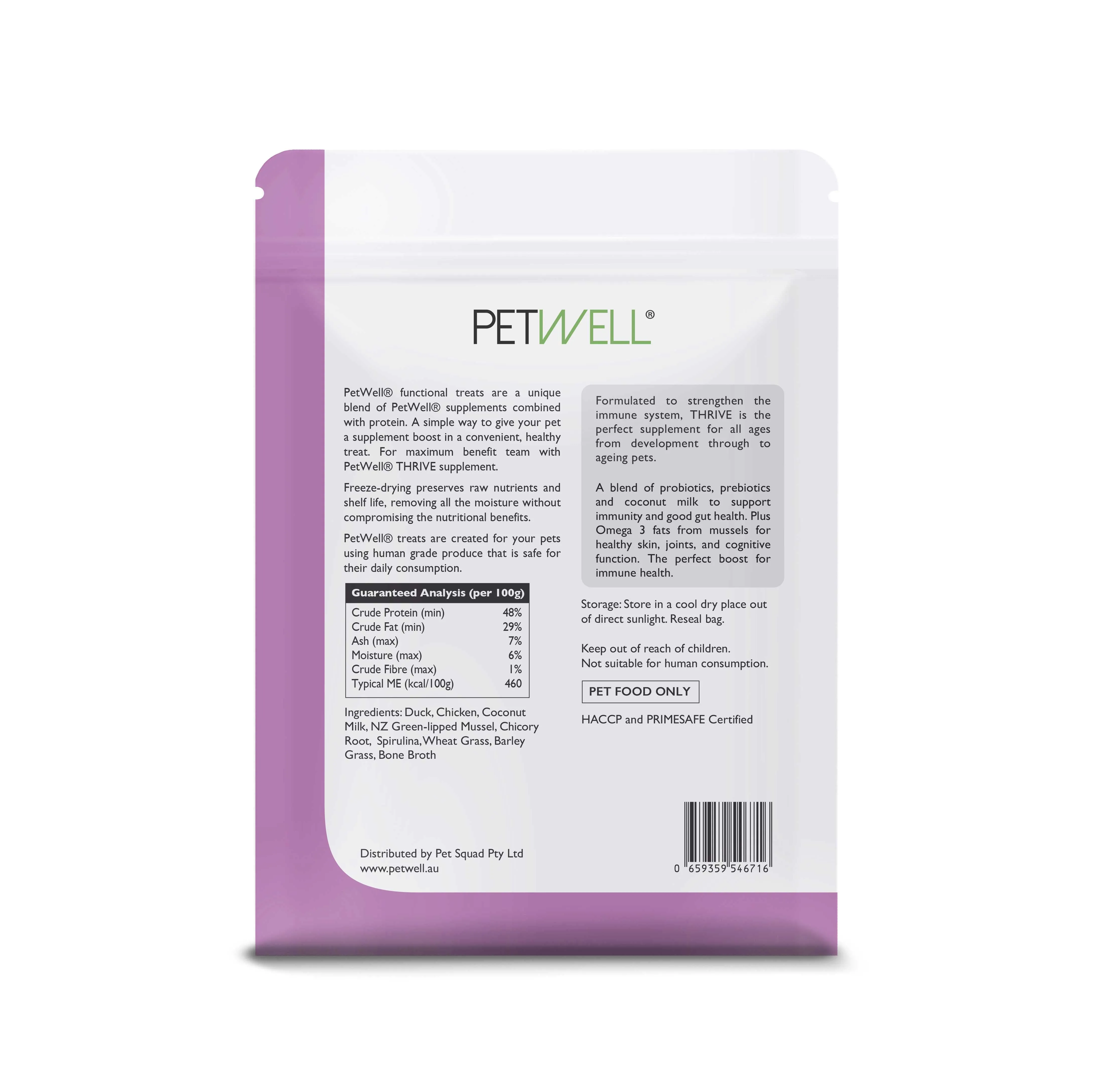 PetWell THRIVE - Immune Support Supplement   Treat Pack