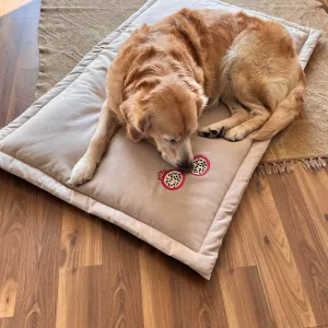 PoochMate Linen Pomegranates Dog Mat