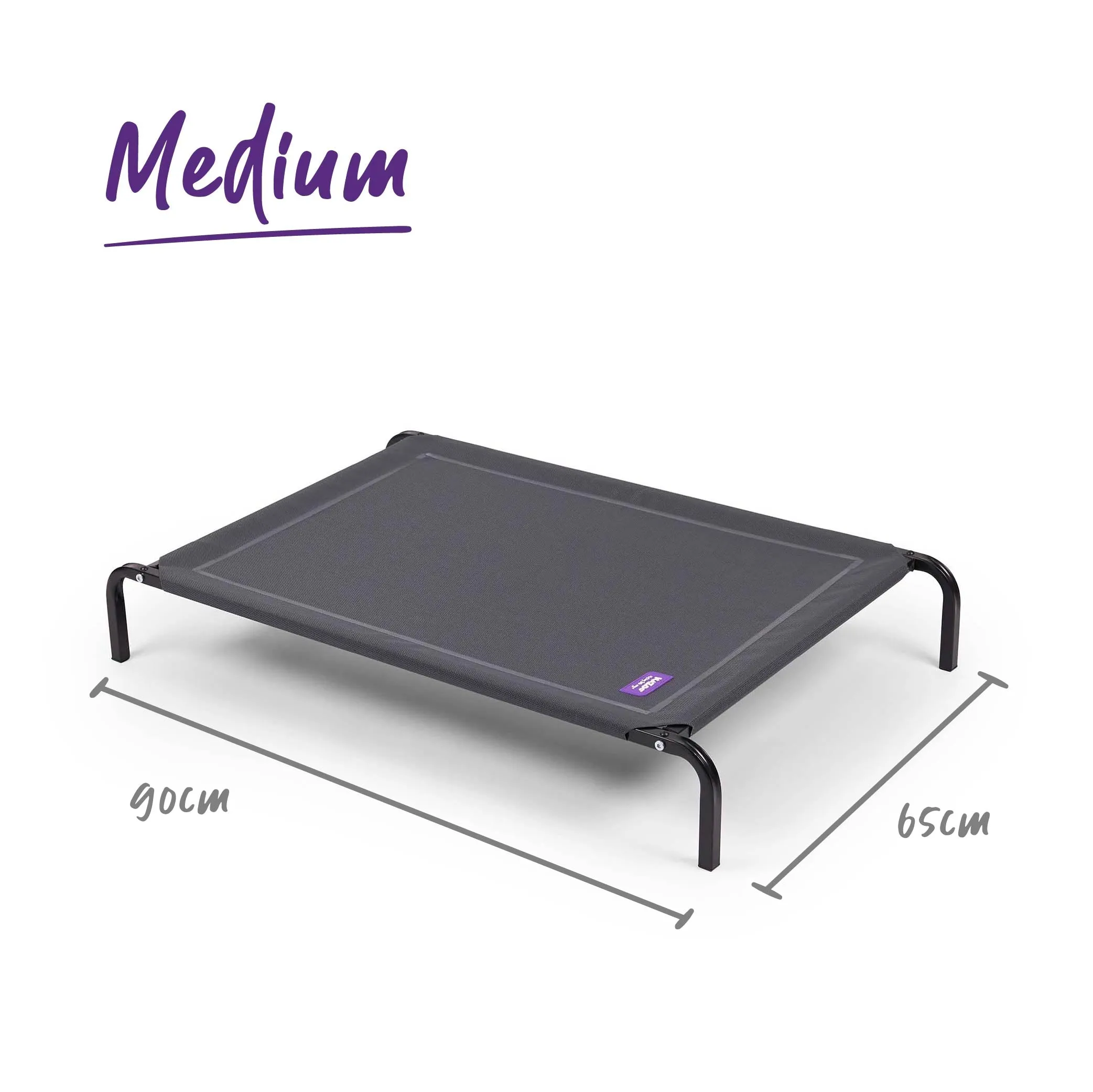 Premium Outdoor Dog Bed - Charcoal