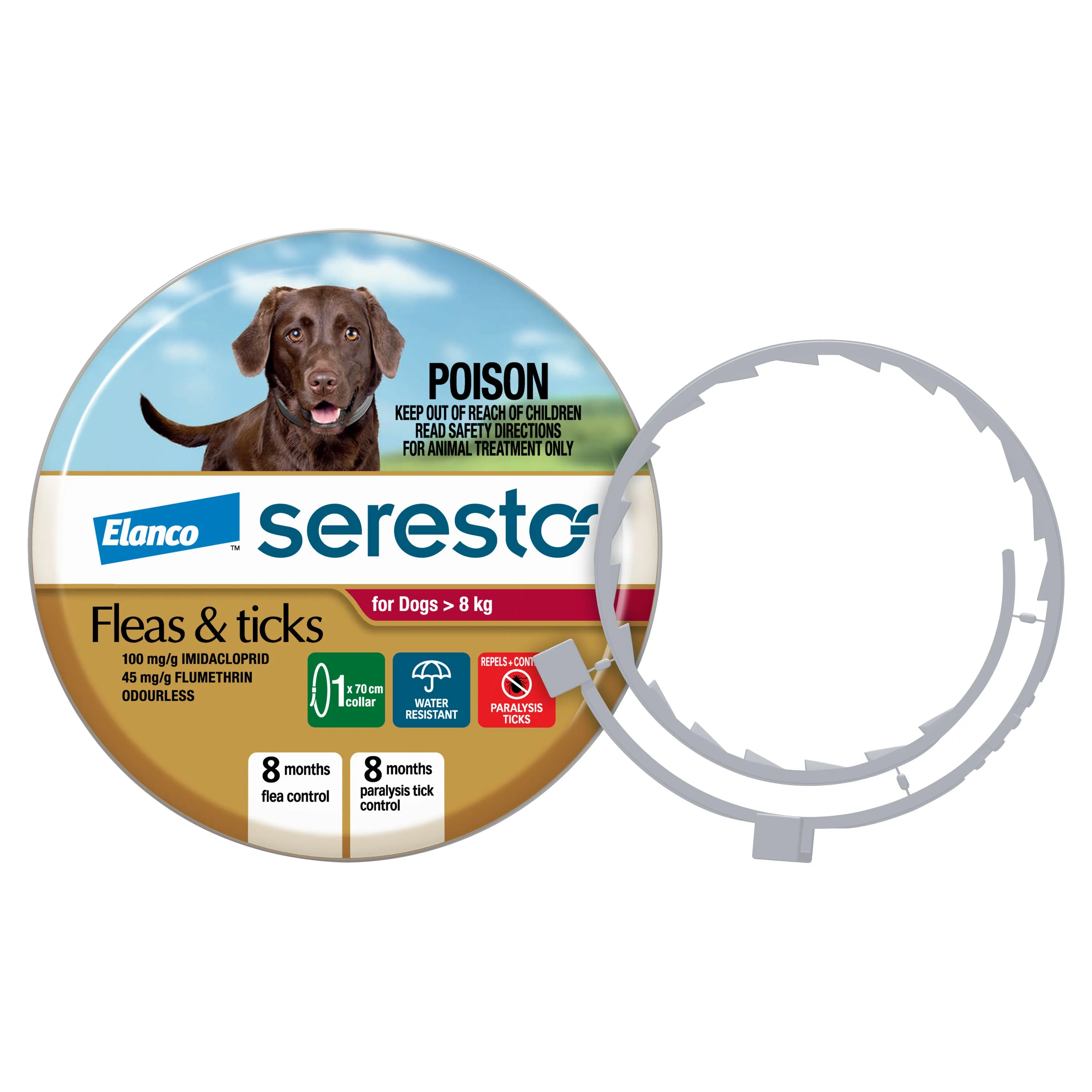 Seresto - Flea & Tick Collar for Dogs over 8kg