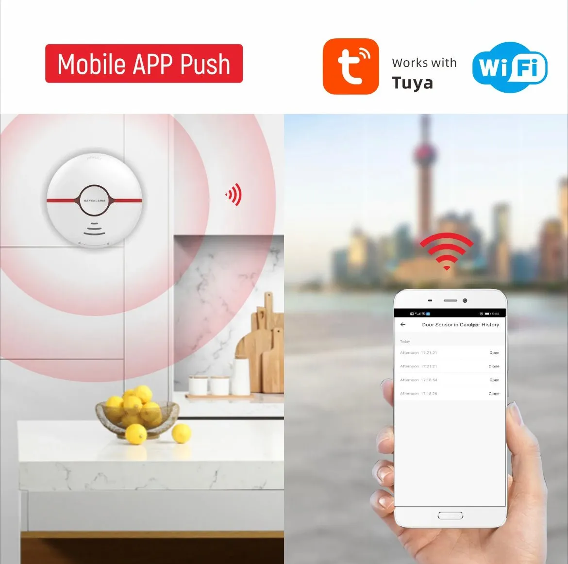 Smart Smoke Alarm - App Controlled Via Wi-Fi