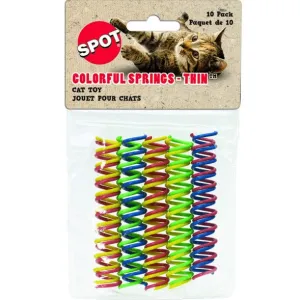 Spot Colorful Springs Cat Toy; Thin