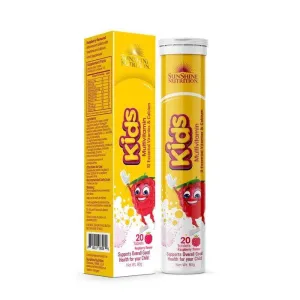Sunshine Nutrition Kids Multivitamin Raspberry Flavor Effervescent Tablets 20's