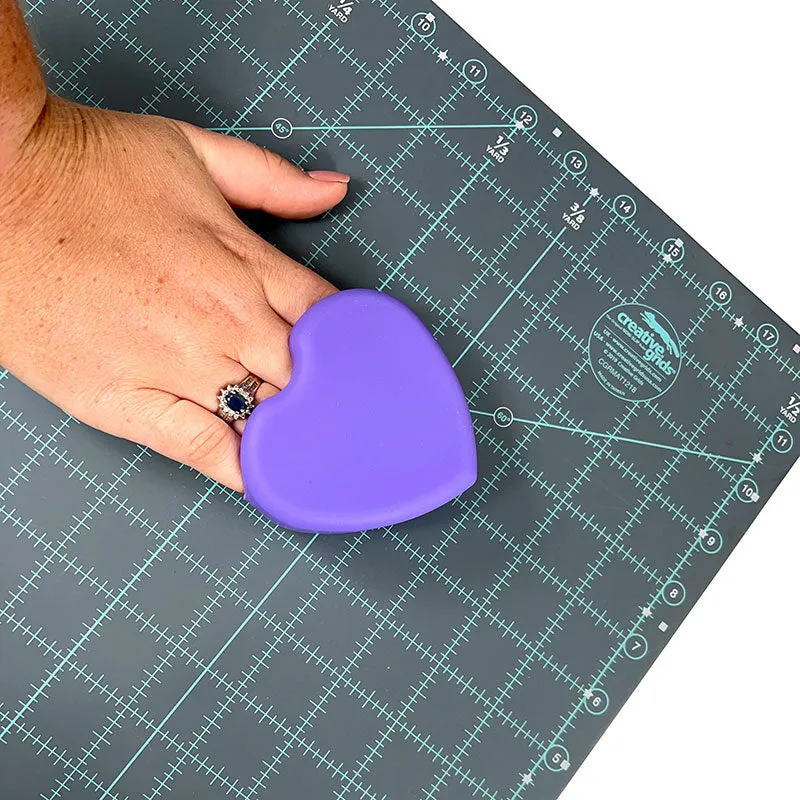 The Gypsy Quilter Mat Cleaning Pad Heart Shaped 3-1/4" x 1"