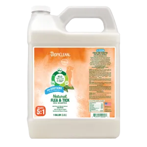 Tropiclean Natural Flea & Tick Shampoo - Plus Soothing for Dogs 1G