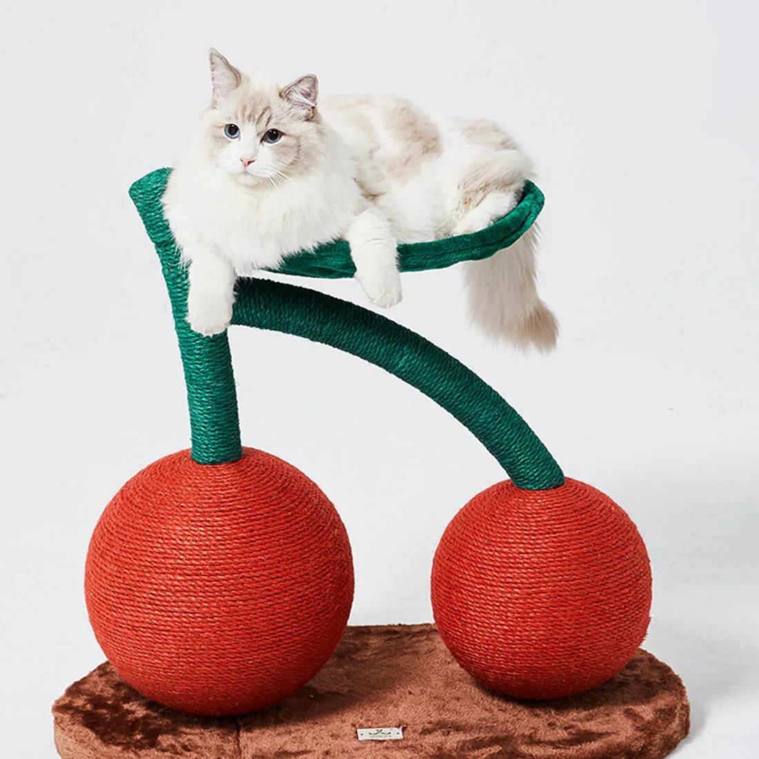 Vetreska Cat Kitten Scratcher Double Cherry Tree Climbing Scratching Board Gym